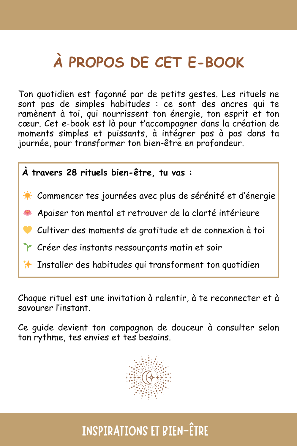 28 rituels pour réenchanter ton quotidien