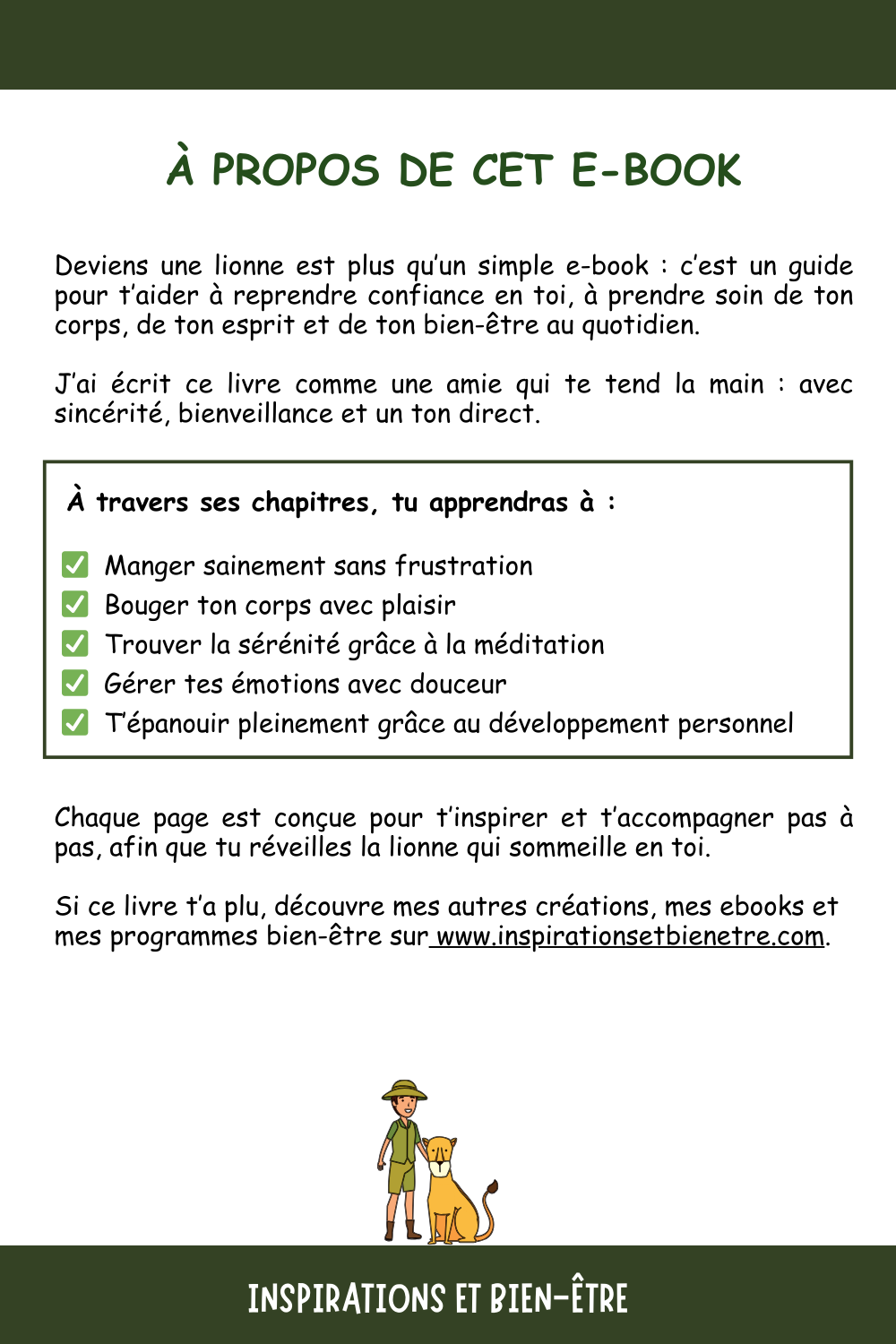 Deviens une lionne