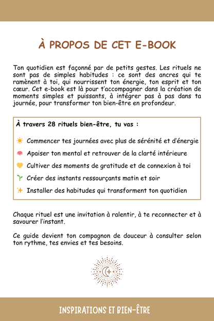 28 rituels pour réenchanter ton quotidien